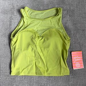 Kortni Jeane Netted sweetheart top